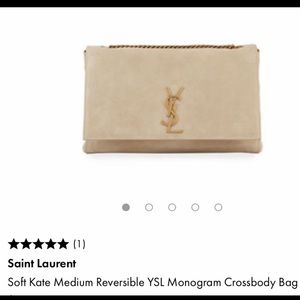 NEW! YSL Kate Soft Medium Reversible bag. SPECIAL PRICE..today only!!